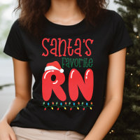 Santa's Favourite RN Funny Christmas Nurse