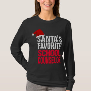 Santa's Favourite School Counsellor Cute Christmas T-Shirt