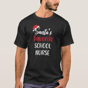 Santas Favourite School Nurse Christmas 1 T-Shirt