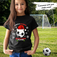 Santa's Favourite Soccer Player Kids Name Christma