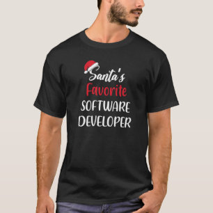 Santas Favourite Software Developer Christmas T-Shirt