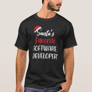 Santas Favourite Software Developer Christmas T-Shirt