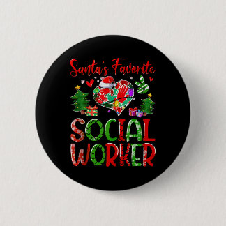 Santas Favourite Sogovernment Agencyl Worker Merry 6 Cm Round Badge