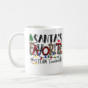 Santa's Favourite STEAM Teacher Funny Christmas Bu Coffee Mug