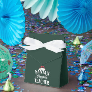 Santa's Favourite Teacher Christmas Teach Students Favour Box