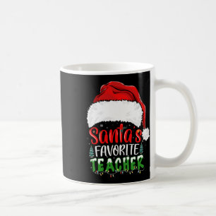 Santa's Favourite Teacher Fun Christmas Teacher  Coffee Mug