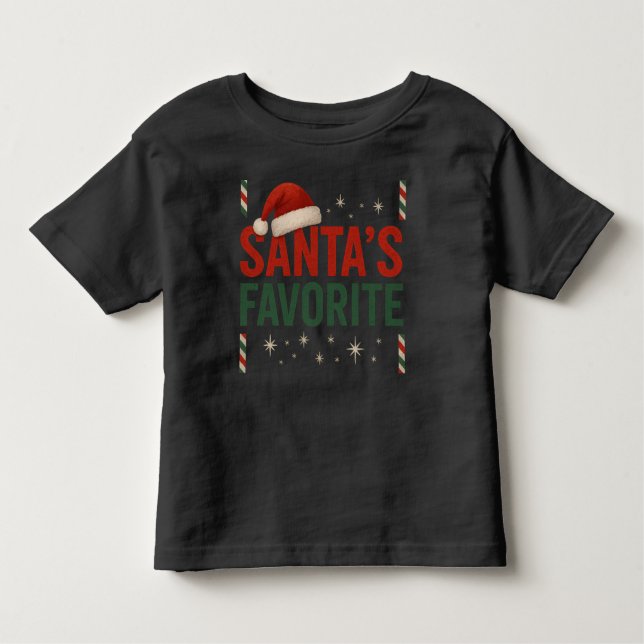 Santa's Favourite Toddler Top (Front)