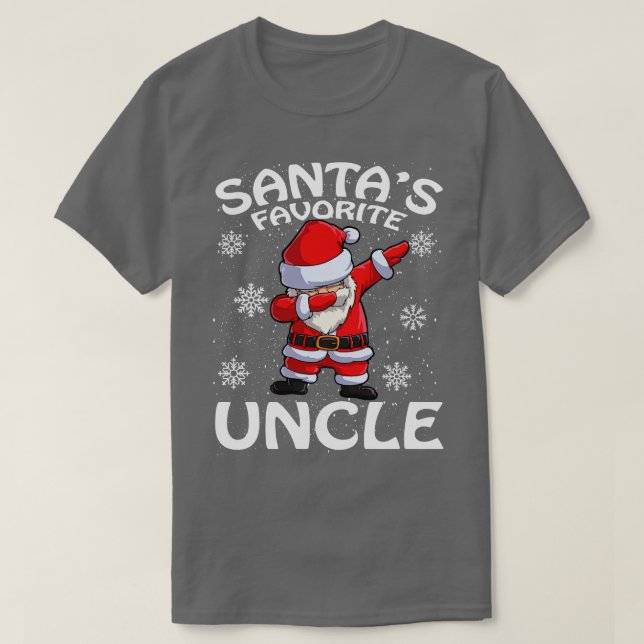 Santas Favourite Uncle Christmas T-Shirt (Design Front)