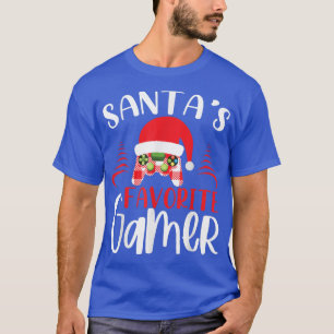 Santa's Favourite Video Game Christmas Pajama Gami T-Shirt