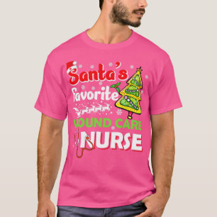 Santas Favourite Wound Care Nurse Christmas T-Shirt