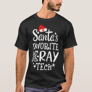 Santa's Favourite X-Ray Tech Christmas Radiology T T-Shirt