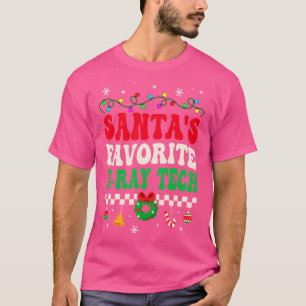 Santas Favourite Xray Tech Retro Christmas T-Shirt