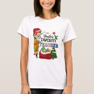 Santa's Favourite's Teacher T-Shirt