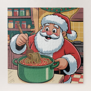 Santa's Festive Christmas Chef Jigsaw Puzzle