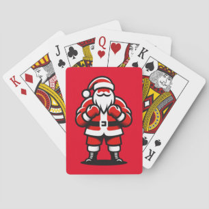 Santa's Festive Fight Night Playing Cards