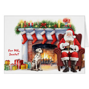 Santa's Gift Dalmatian Dog Christmas