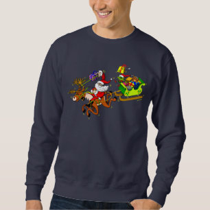 Santa's Gift Delivery with a Slingshot! Sweatshirt