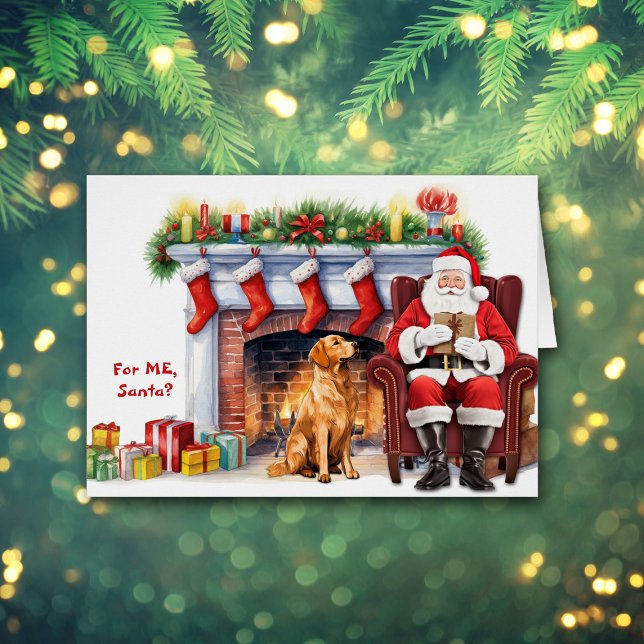 Santa's Gift Golden Retriever Dog Christmas (Creator Uploaded)