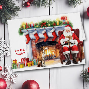 Santa's Gift Greyhound Dog Christmas