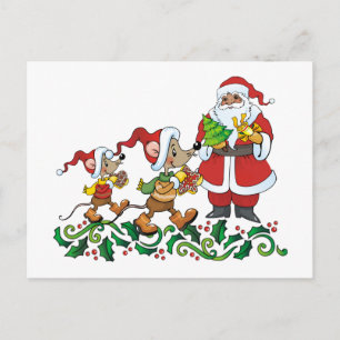 Santas Gift Holiday Postcard