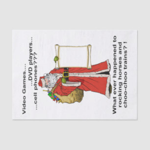 Santa's Gift List Tissue Paper