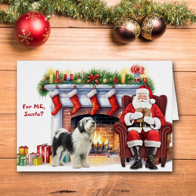 Santa's Gift Old English Sheepdog Holiday (Creator Uploaded)