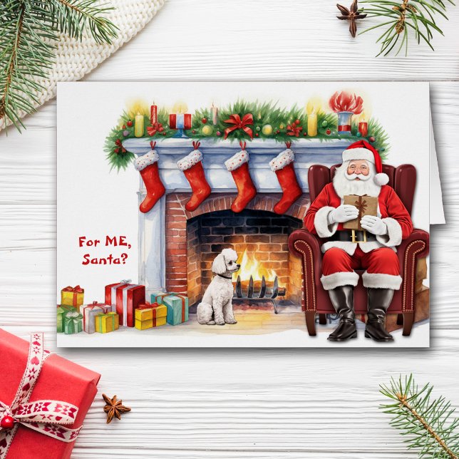 Santa's Gift White Toy Poodle Dog Christmas (Creator Uploaded)