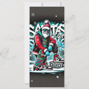 Santa's Got Swag Christmas Card For Boys