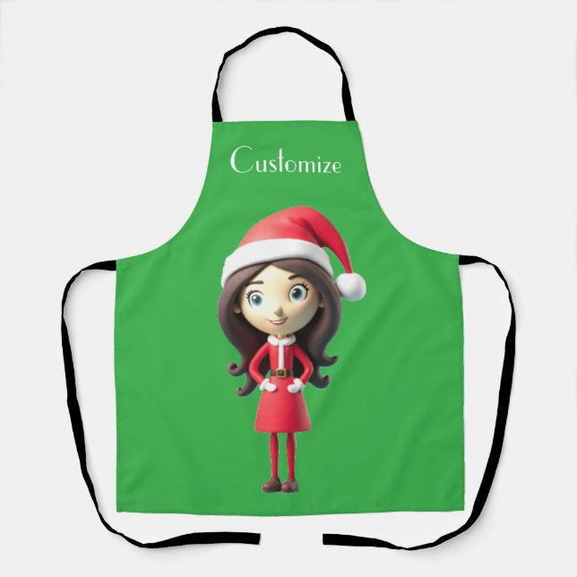 Santa's Happy Helper  Thunder_Cove  Apron (Front)