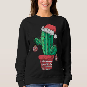 Santa's Hat Cactus Sweater Christmas Party Xmas Ho