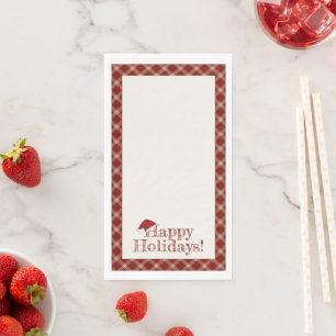 Santa's Hat Holiday Paper Guest Towels Napkin