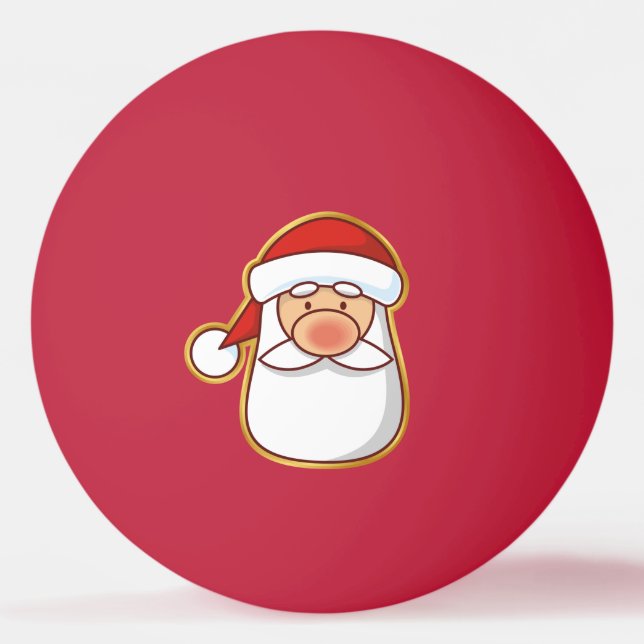 Santa's Head Ping Pong Ball (Front)