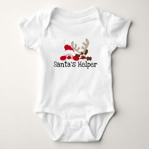 Santas Helper Baby Bodysuit