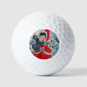 Santa's Helper Christmas Golf Balls