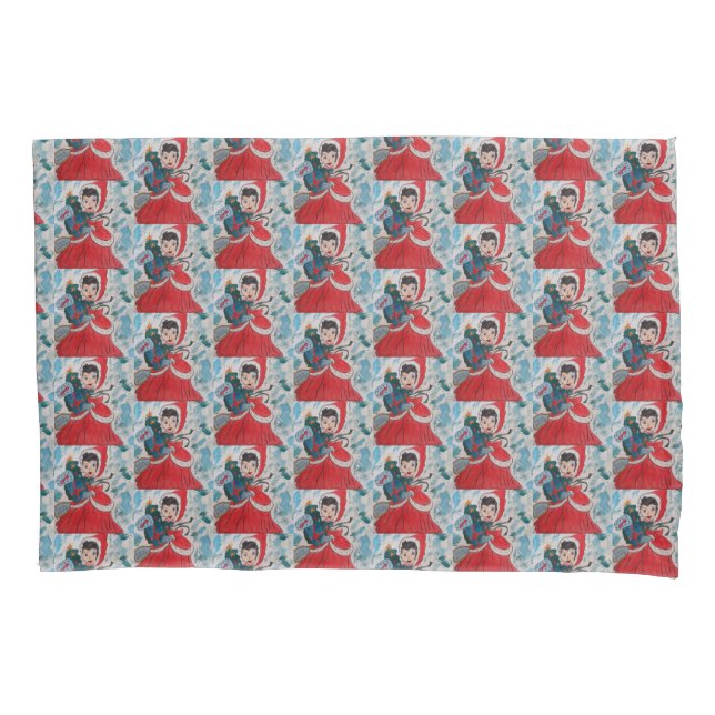 Santa's Helper Christmas  Pillowcase (Front)