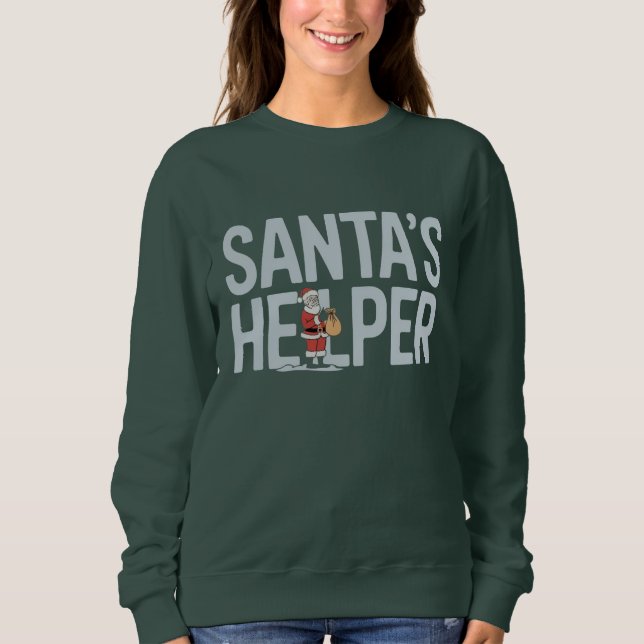 Santa's Helper Christmas Sweatshirt (Front)