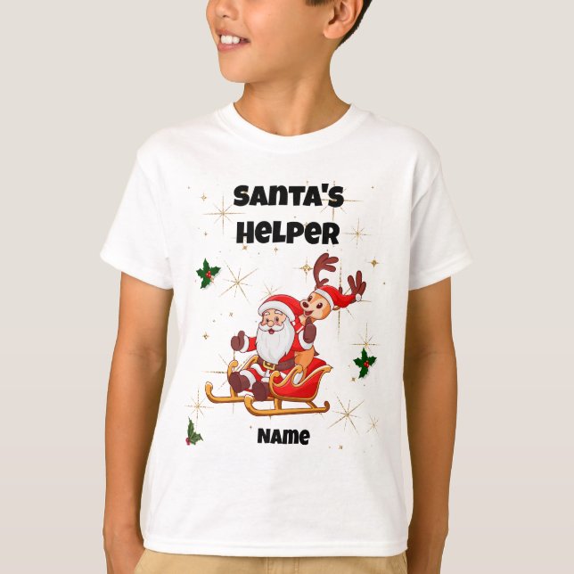 Santa's Helper Christmas T-Shirt (Front)