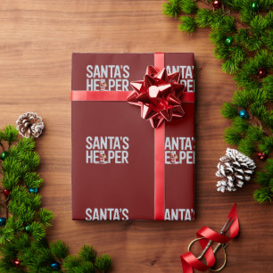 Santa's Helper Christmas Wrapping Paper