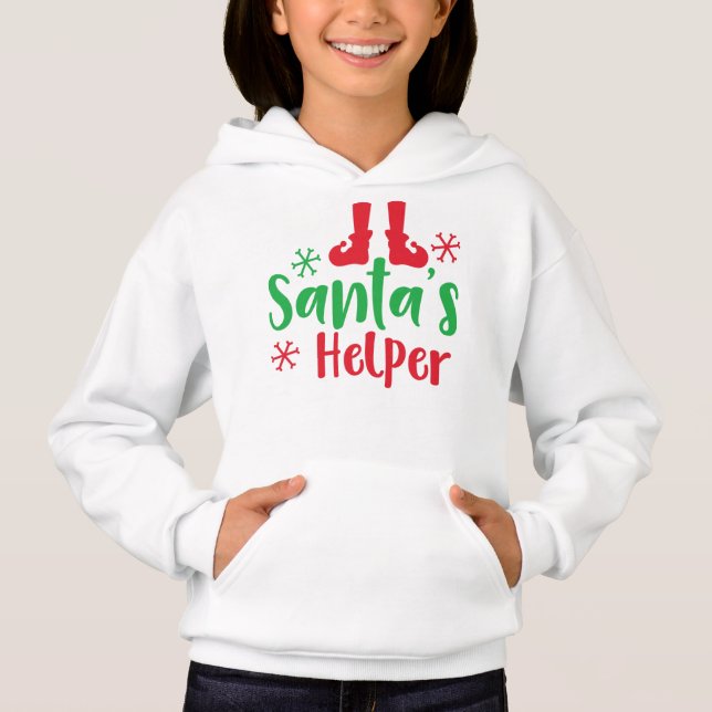 Santa's Helper, Elf Shoes, Snowflakes, Christmas (Front)