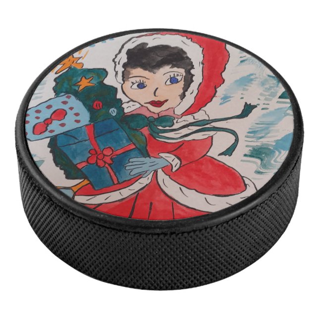 Santa's Helper  Hockey Puck (3/4)