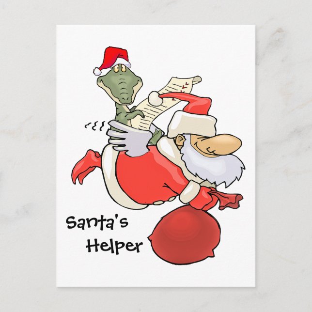 Santa's Helper Holiday Postcard (Front)