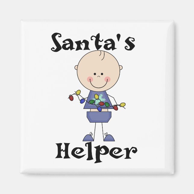Santa's Helper Holiday Tshirts and Gifts Magnet (Front)