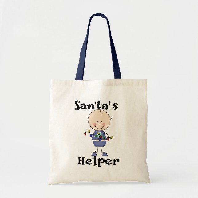 Santa's Helper Holiday Tshirts and Gifts Tote Bag (Front)
