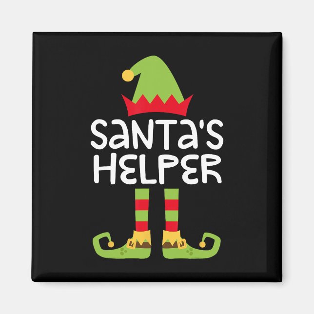 Santa's Helper  Matching Christmas Elves   Magnet (Front)