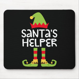 Santa's Helper Matching Christmas Elves  Mouse Pad