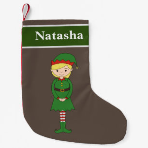 Santa's Helper Natasha Christmas Special Small Christmas Stocking