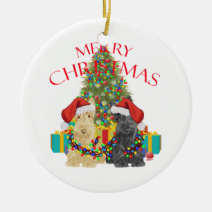 Santas Helpers Ceramic Tree Decoration
