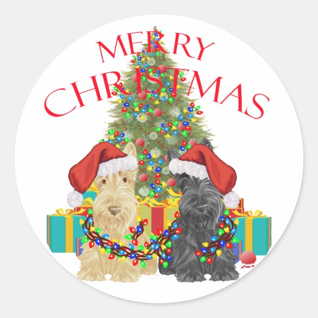 Santas Helpers Classic Round Sticker (Front)
