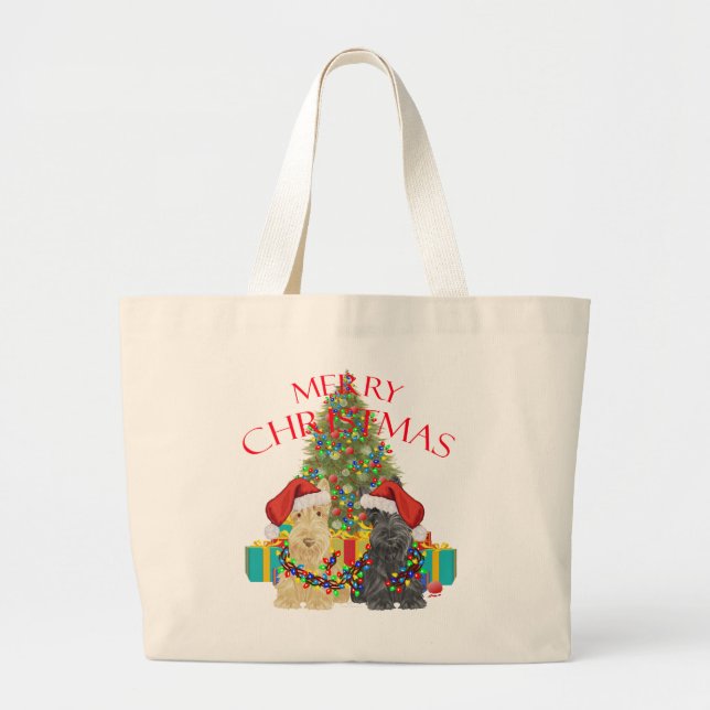 Santa's Helpers Large Tote Bag (Front)