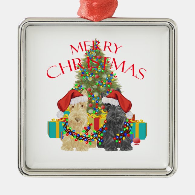 Santa's Helpers Metal Tree Decoration (Front)